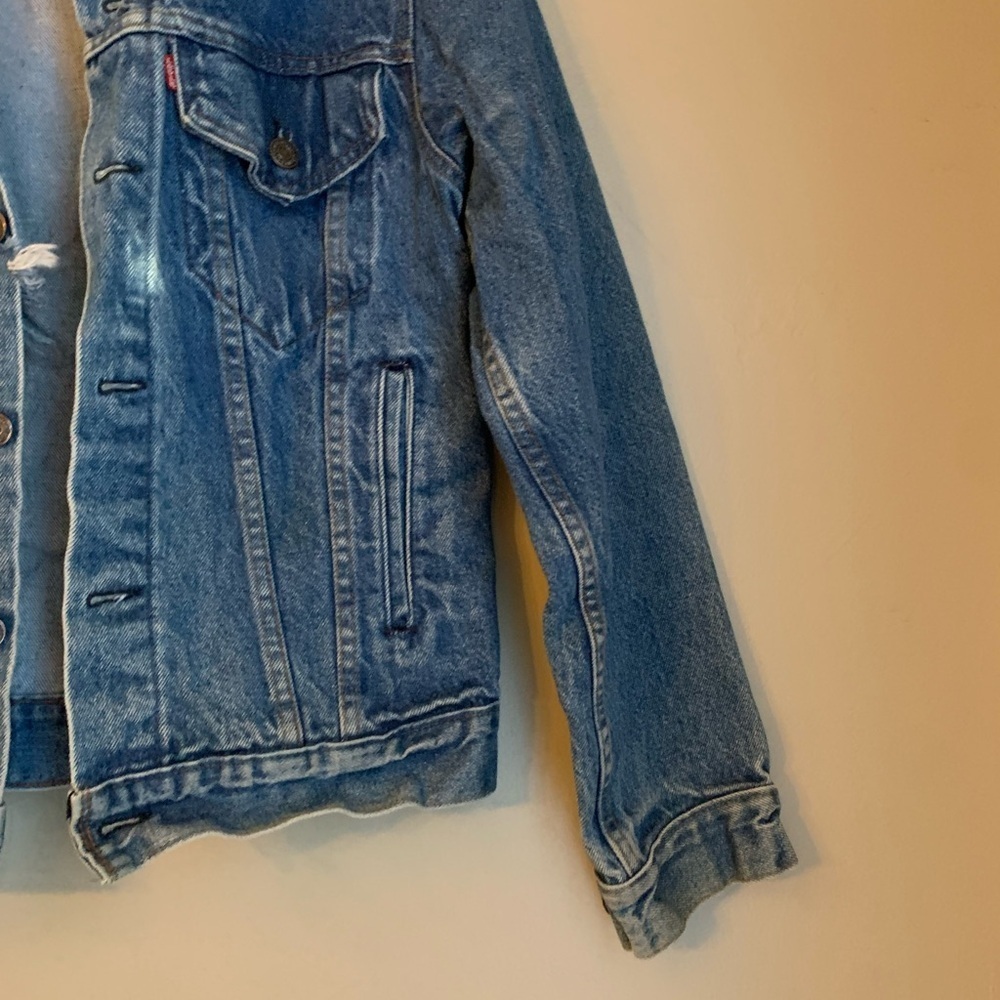 70's 80’s Levi’s Denim Trucker Jacket WPL 423 USA Sz 38 See Measurements VTG - Picture 7 of 12
